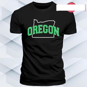 Oregon Map Green As Oregon Ducks Shirt